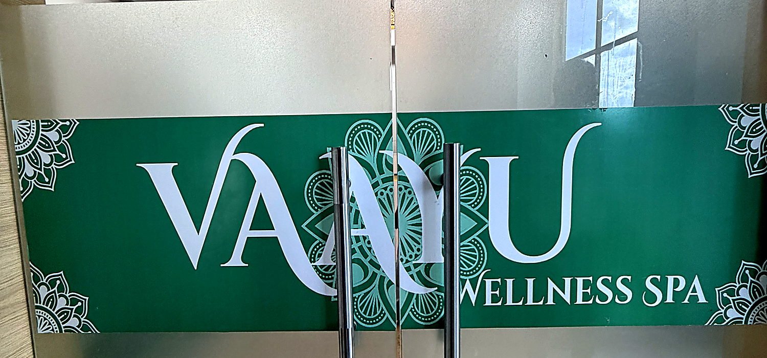 Vaayu Wellness Spa entrance signage
